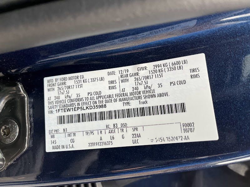 Used 2020 Ford F150 XL w/ XL Power Equipment Group AWD/4WD image 7