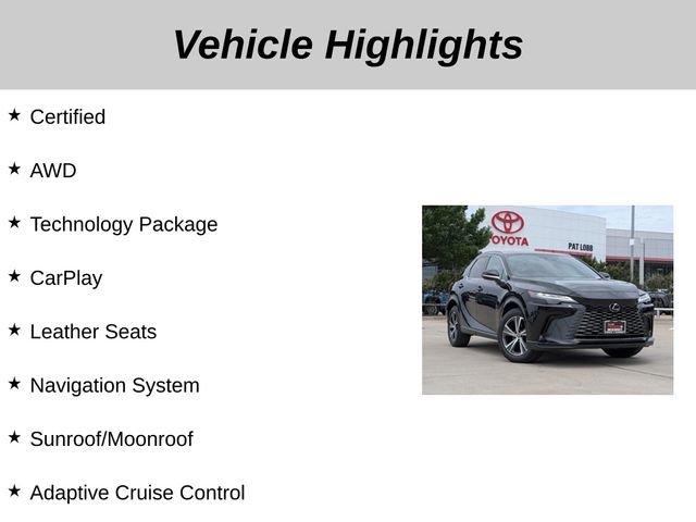 Used 2023 Lexus RX 350 Premium Plus w/ Accessory Package (Z1) AWD/4WD image 5
