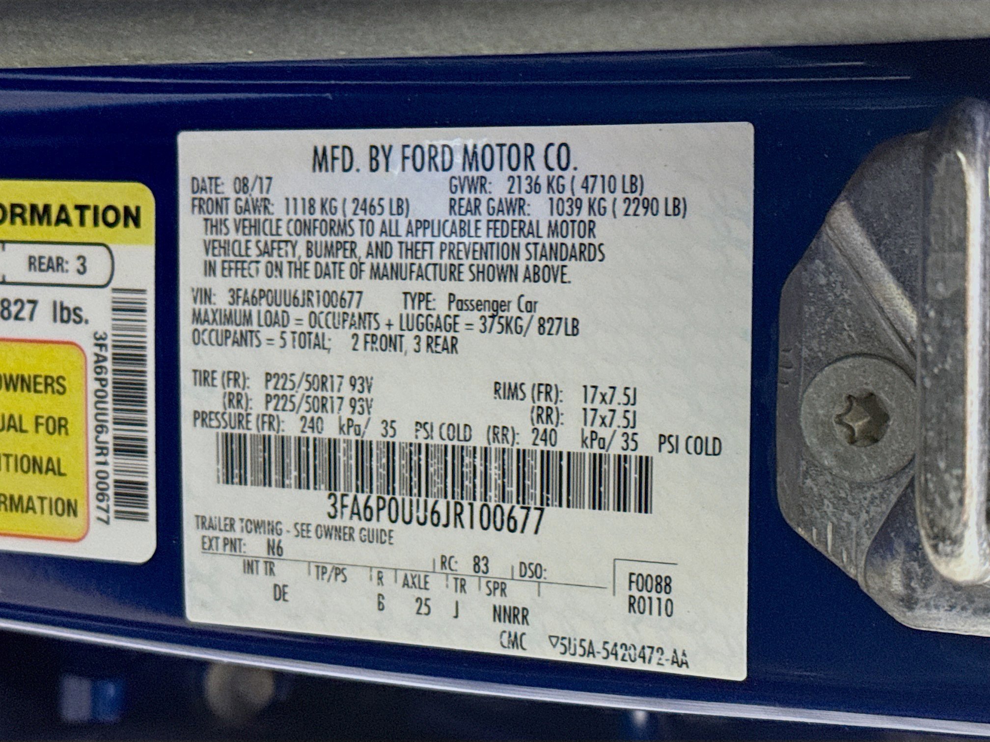 Used 2018 Ford Fusion S image 39