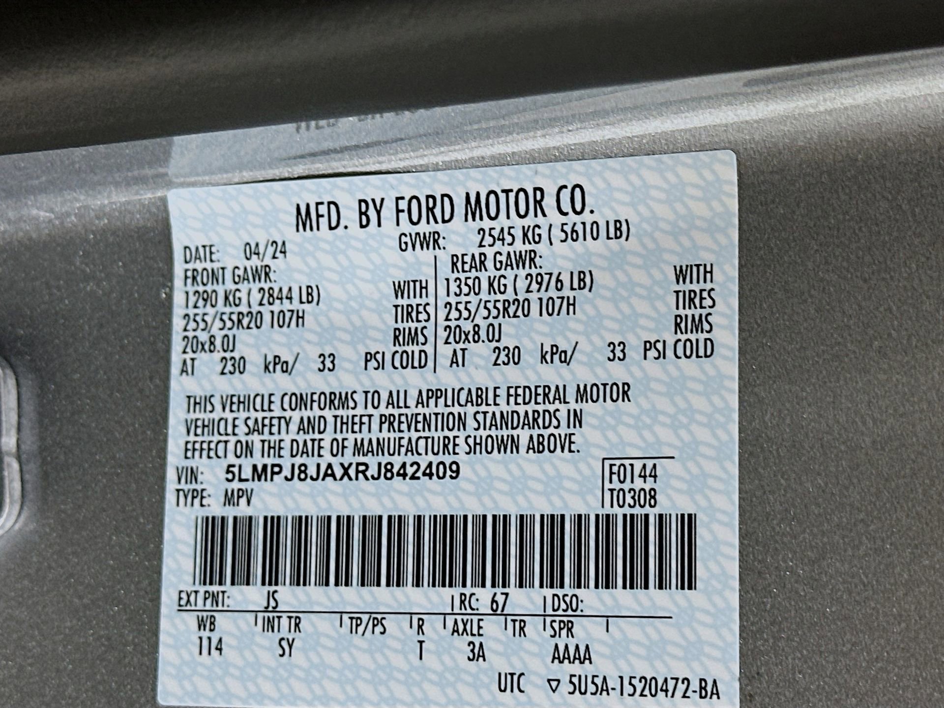 Used 2024 Lincoln Nautilus Premier w/ Equipment Group 102A image 35