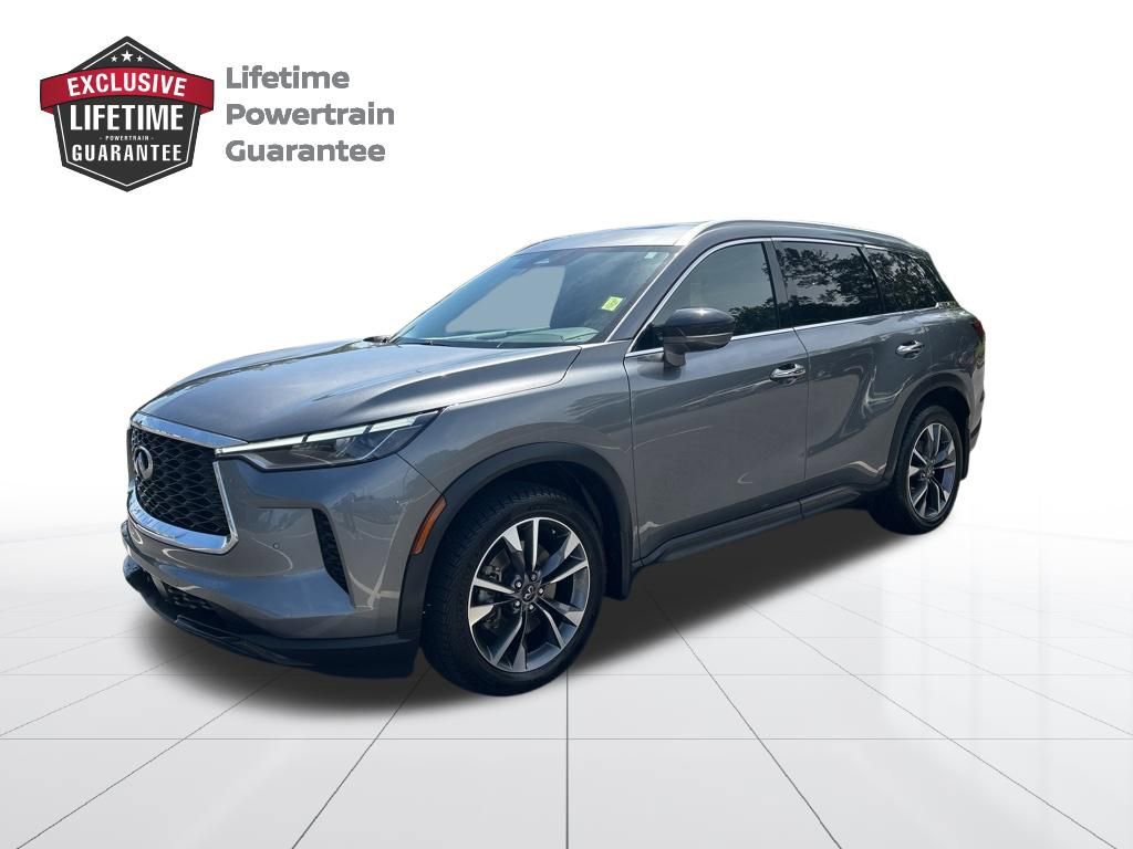 Used 2023 INFINITI QX60 Luxe w/ Cargo Package AWD/4WD video 1