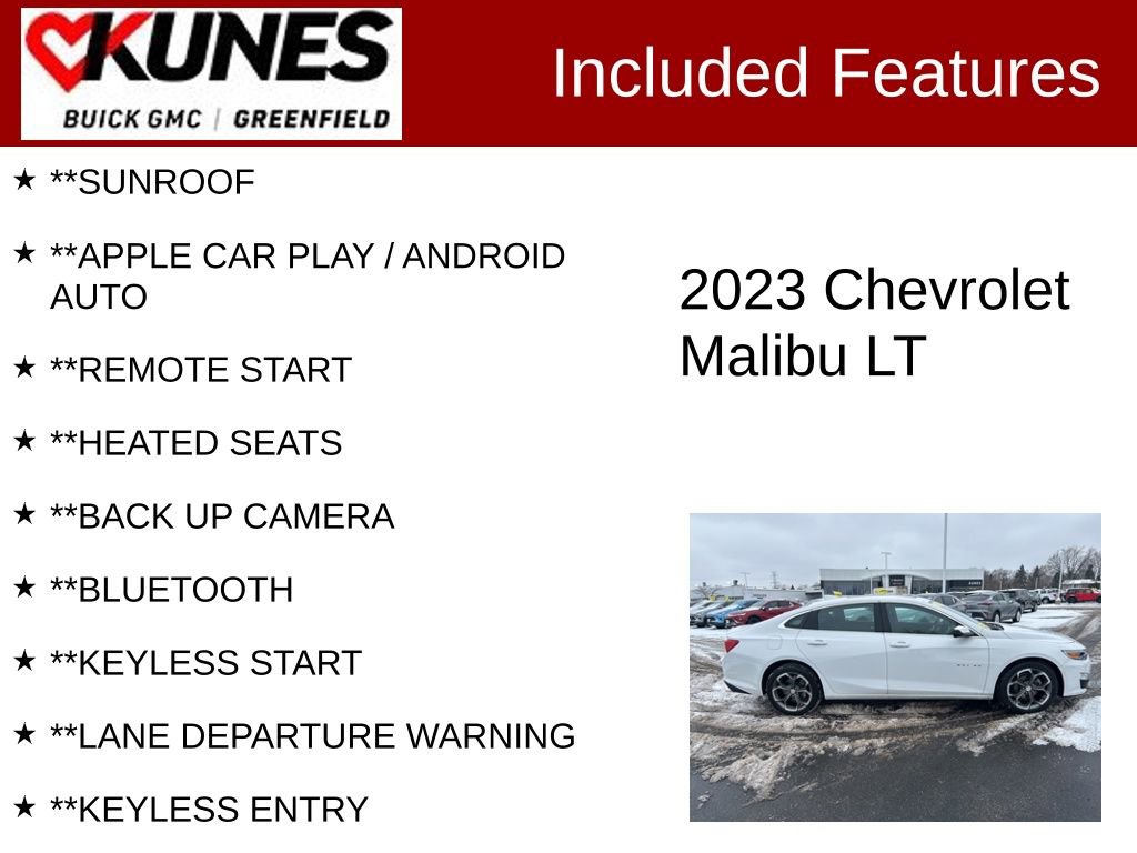 Used 2023 Chevrolet Malibu LT image 2