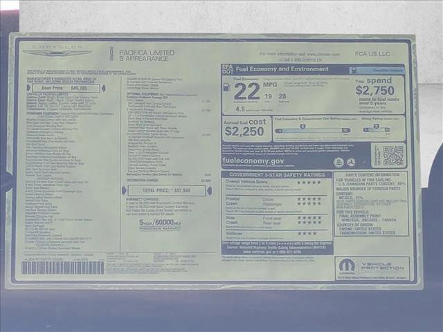 New 2026 Chrysler Pacifica Limited w/ Uconnect Theater Family Group image 18