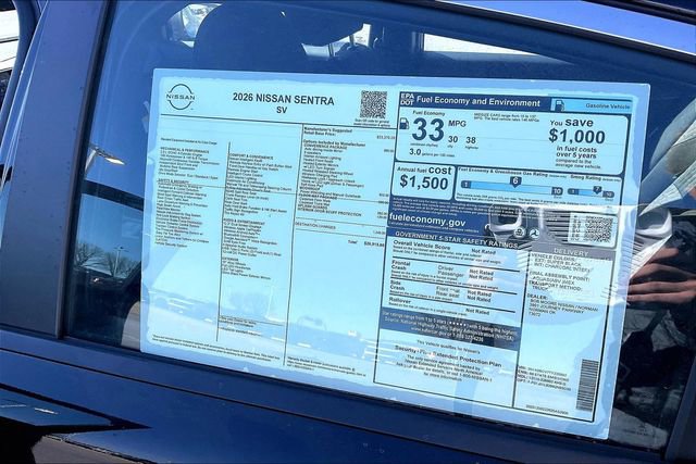New 2026 Nissan Sentra SV w/ SV Convenience Package FWD image 12