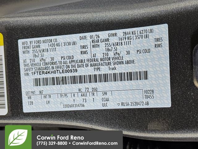 New 2026 Ford Ranger Lariat w/ FX4 Off-Road Package AWD/4WD image 33