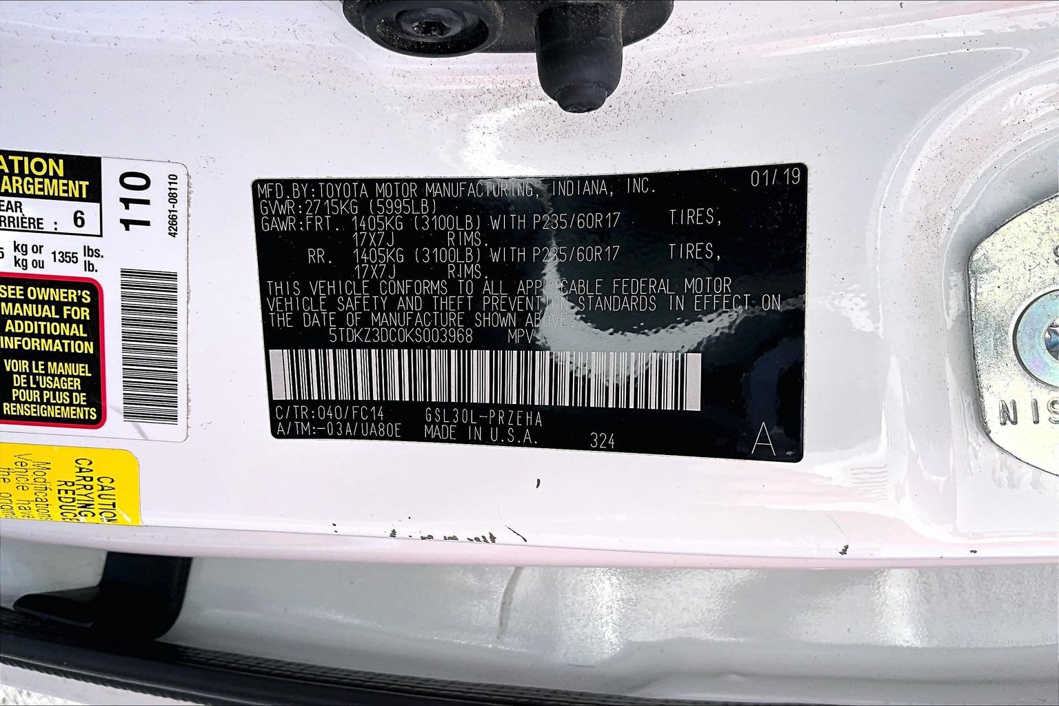 Used 2019 Toyota Sienna LE FWD image 27