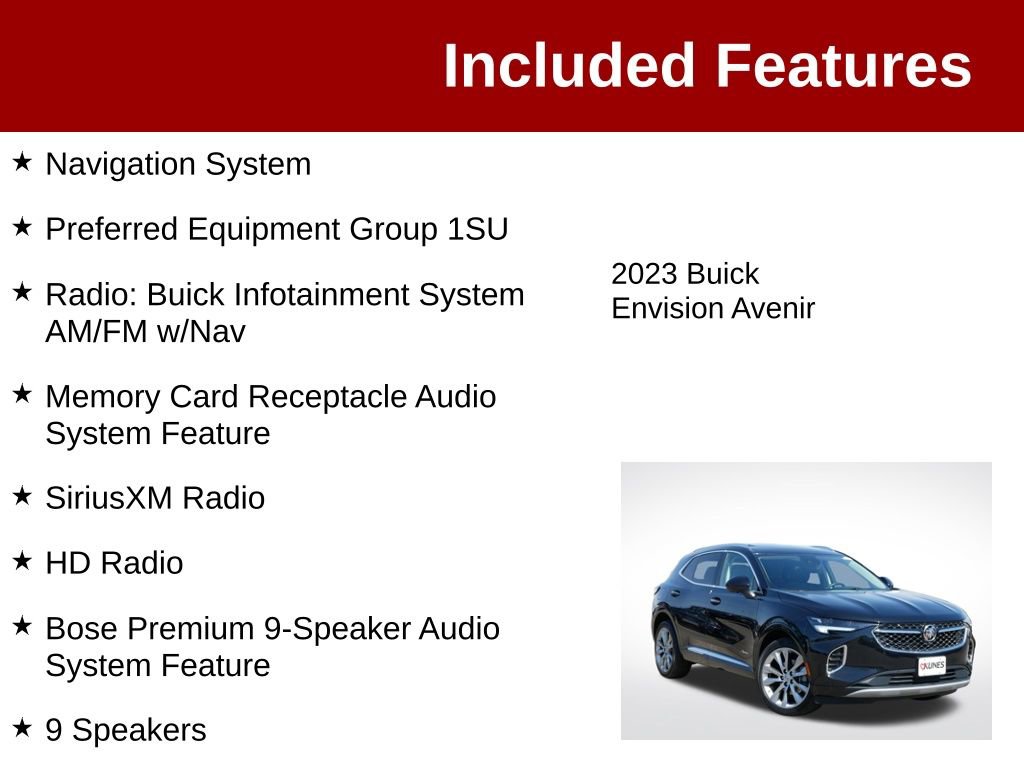 Used 2023 Buick Envision Avenir AWD/4WD image 3