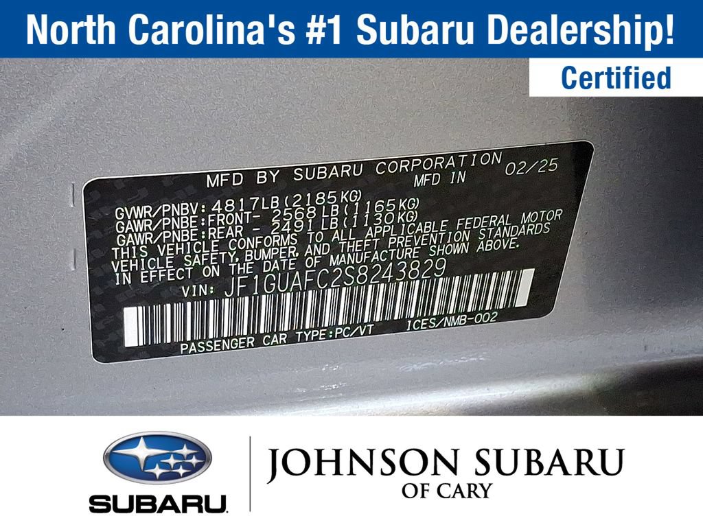 Certified 2025 Subaru Impreza 2.0i Sport w/ Popular Package #1 AWD/4WD image 18
