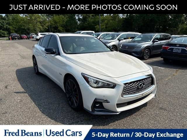 Used 2019 INFINITI Q50 Red Sport 400 w/ Sensory Package AWD/4WD image 1