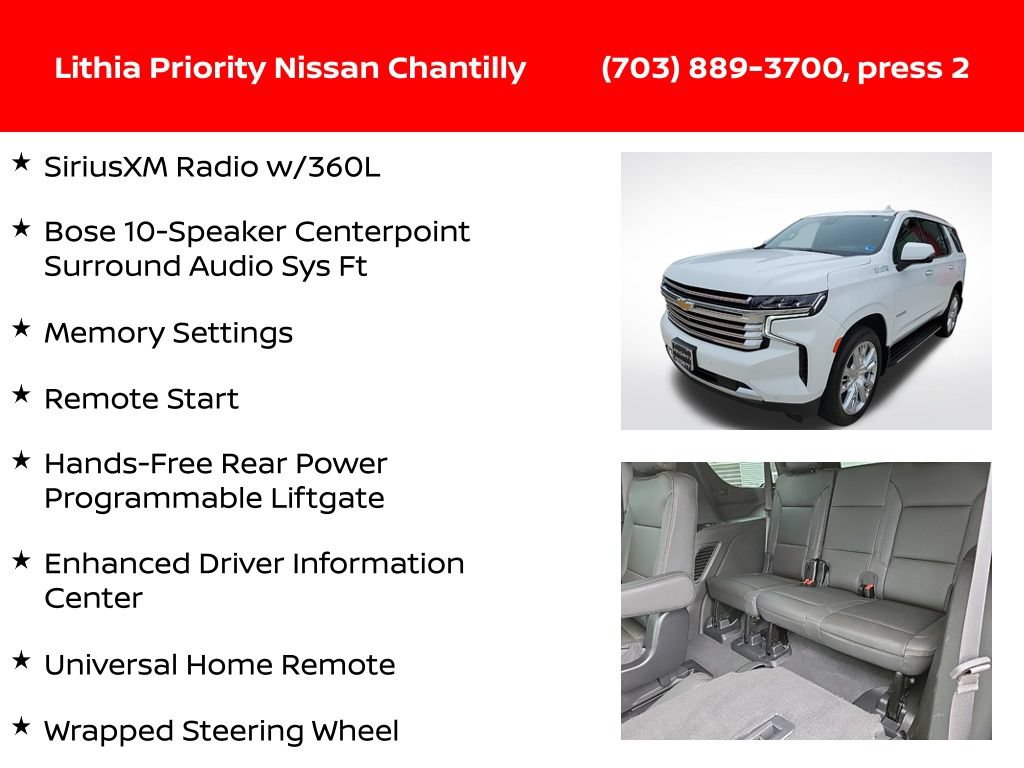 Used 2023 Chevrolet Tahoe High Country AWD/4WD image 36