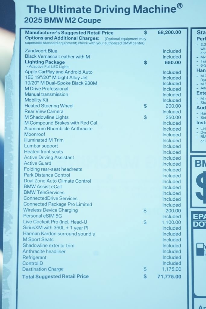 New 2025 BMW M2 w/ Lighting Package image 8