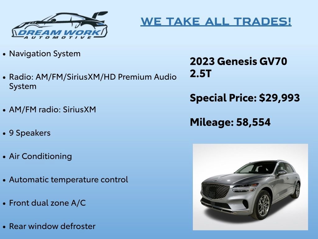 Used 2023 Genesis GV70 2.5T w/ Select Package image 2