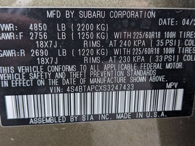 Used 2025 Subaru Outback Touring AWD/4WD image 33