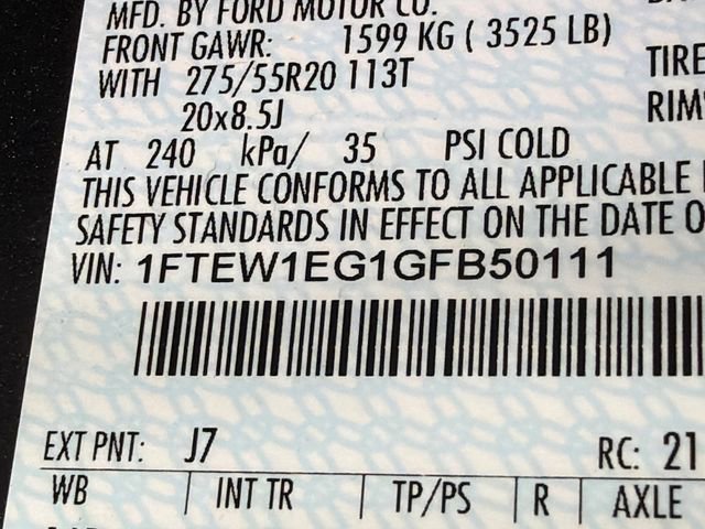 Used 2016 Ford F150 Platinum w/ Equipment Group 701A Luxury image 33