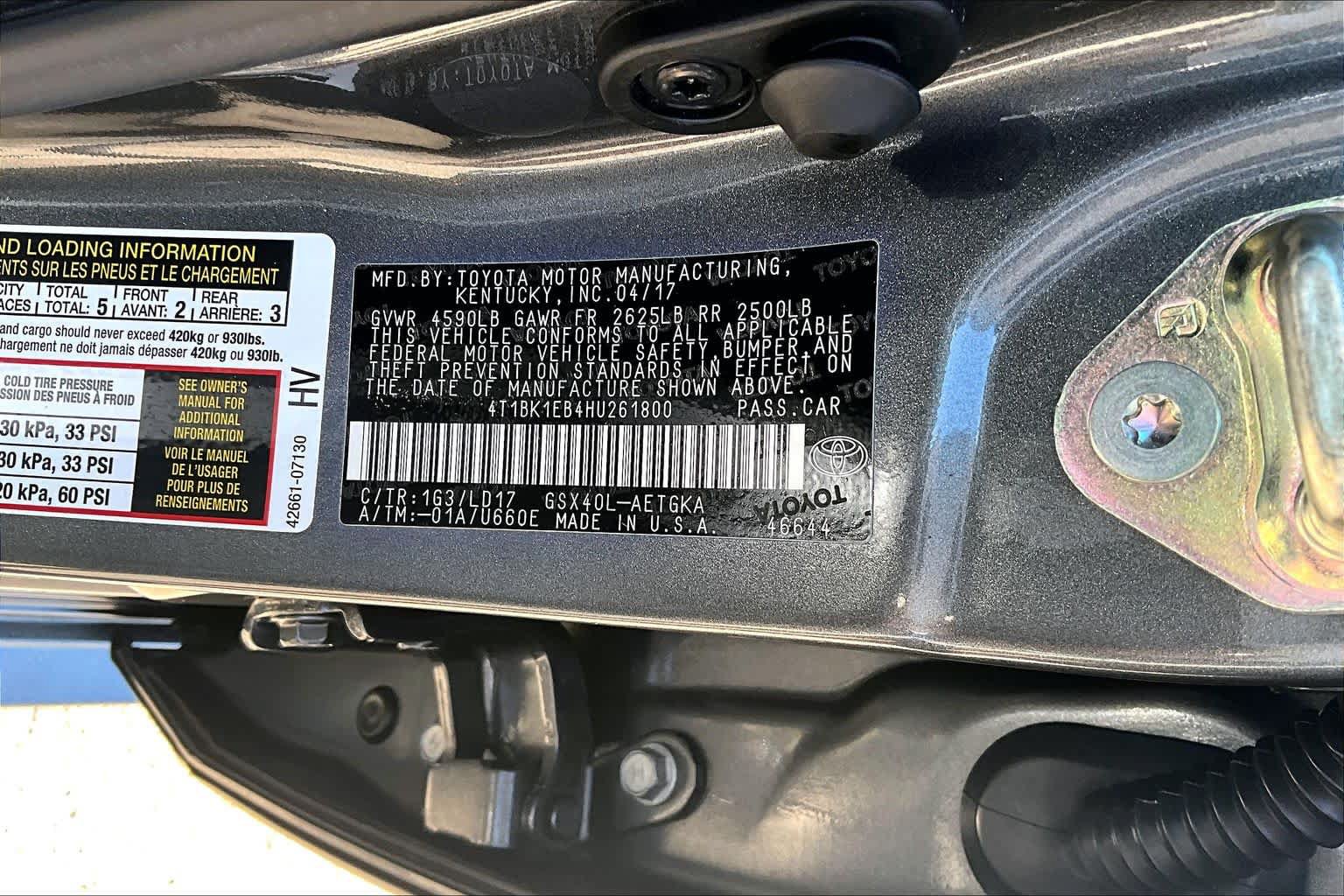 Used 2017 Toyota Avalon XLE w/ All Weather Liner Package FWD image 36