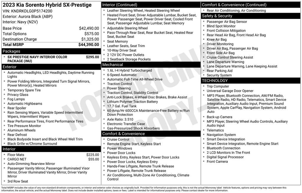 Certified 2023 Kia Sorento SX Prestige AWD/4WD image 10