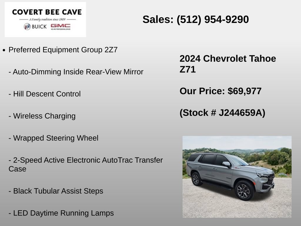 Used 2024 Chevrolet Tahoe Z71 w/ Off-Road Capability Package AWD/4WD image 12