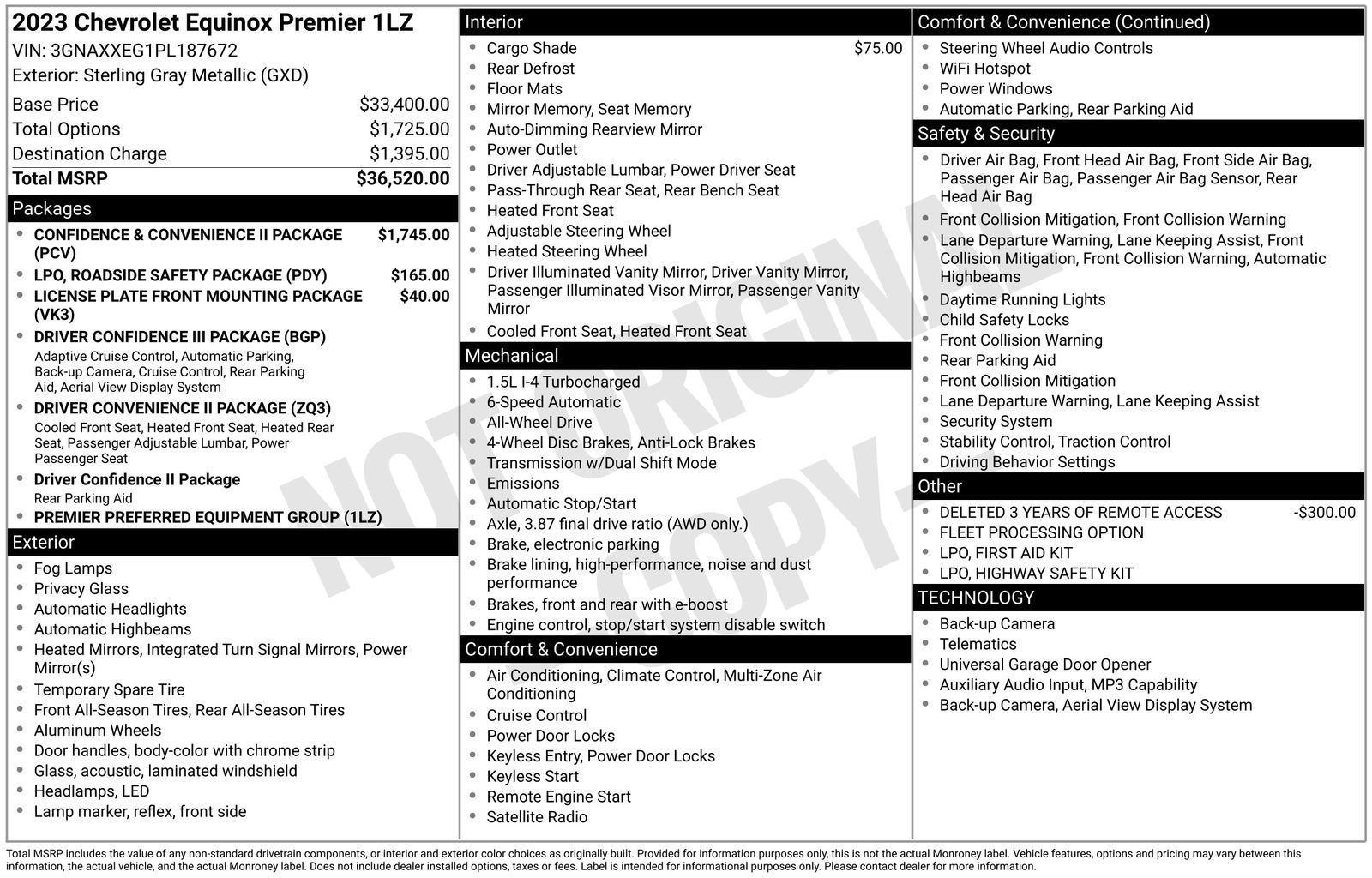 Used 2023 Chevrolet Equinox Premier AWD/4WD image 32