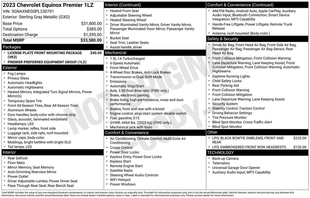 Used 2023 Chevrolet Equinox Premier FWD image 53