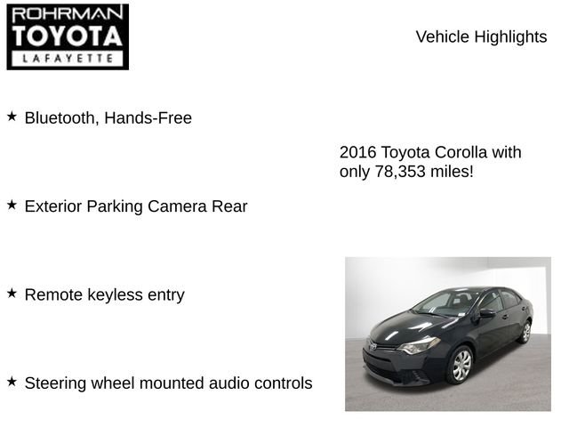 Used 2016 Toyota Corolla LE image 7