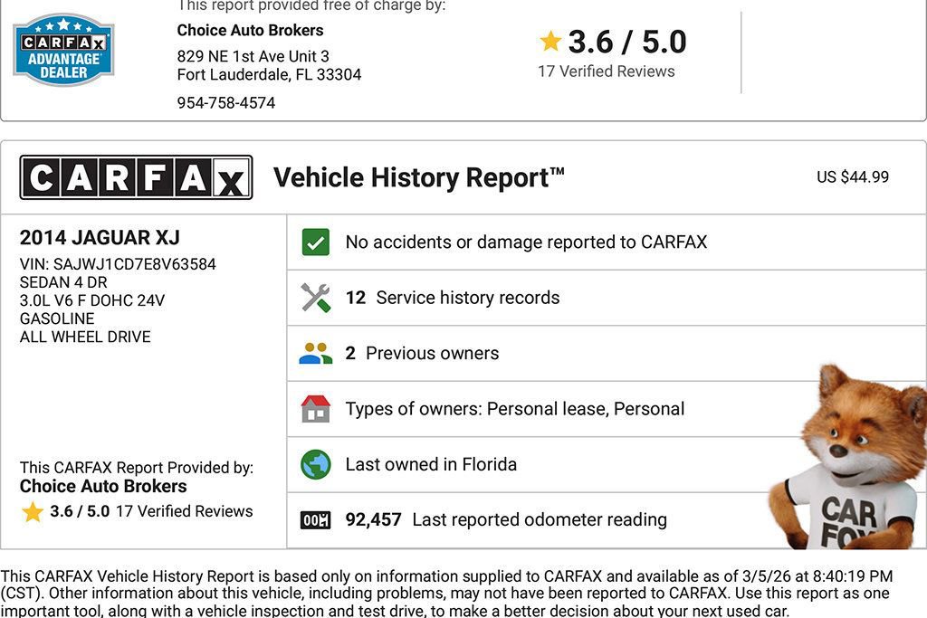 Used 2014 Jaguar XJ AWD image 2