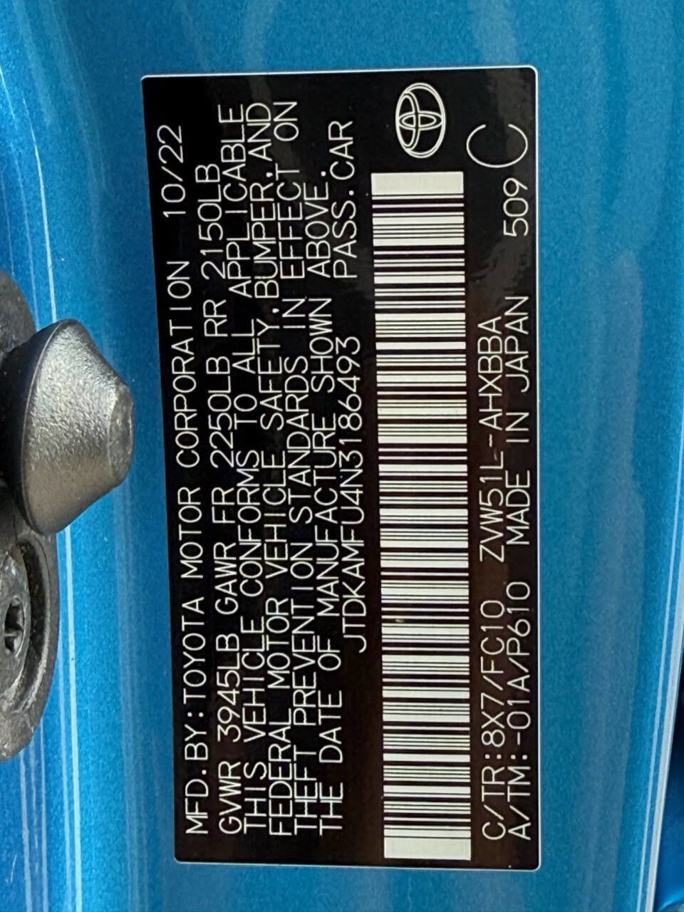 Used 2022 Toyota Prius L Eco image 26