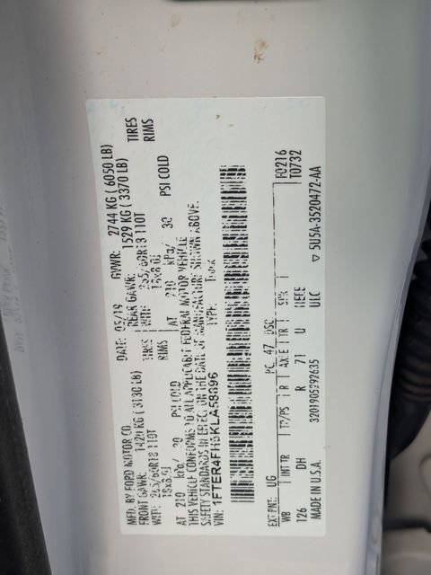 Used 2019 Ford Ranger Lariat w/ Equipment Group 501A Mid AWD/4WD image 24