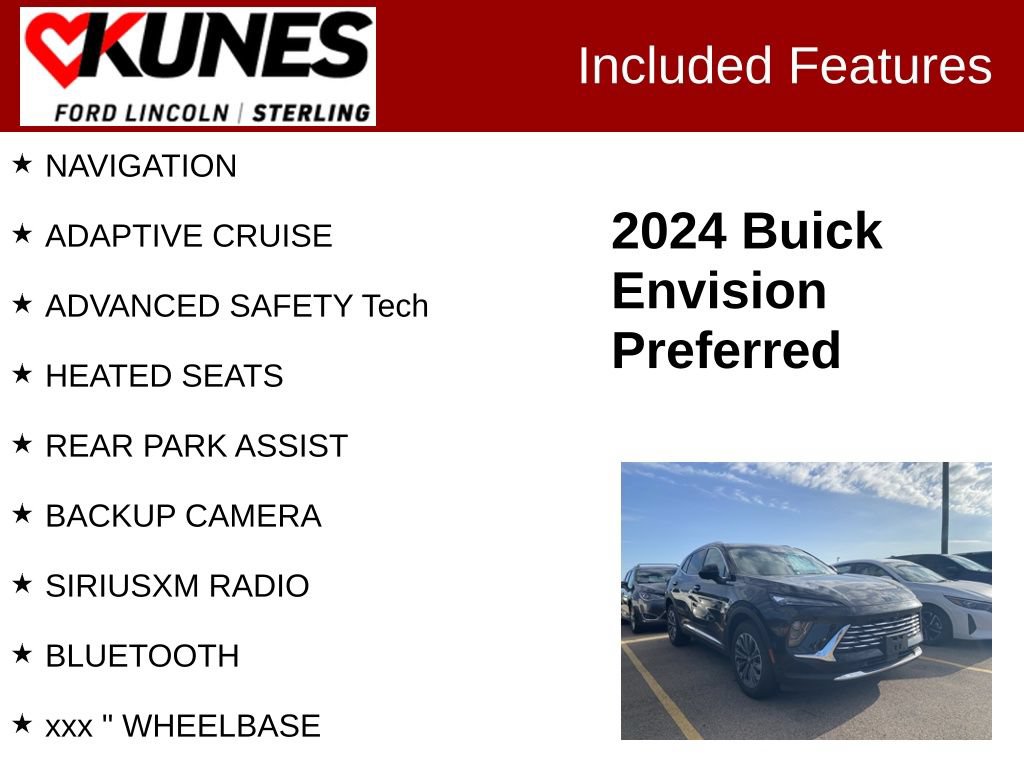 Used 2024 Buick Envision Preferred AWD/4WD image 2