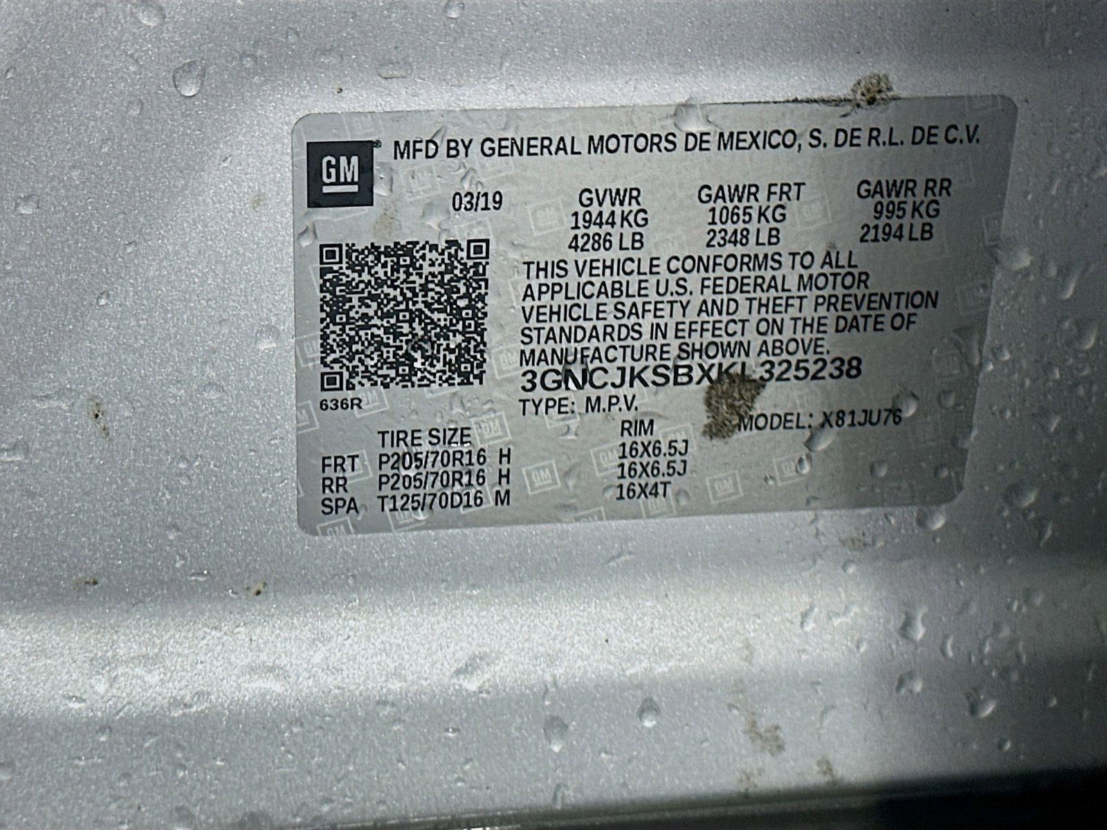 Used 2019 Chevrolet Trax LS w/ LPO, Cargo Package FWD image 31