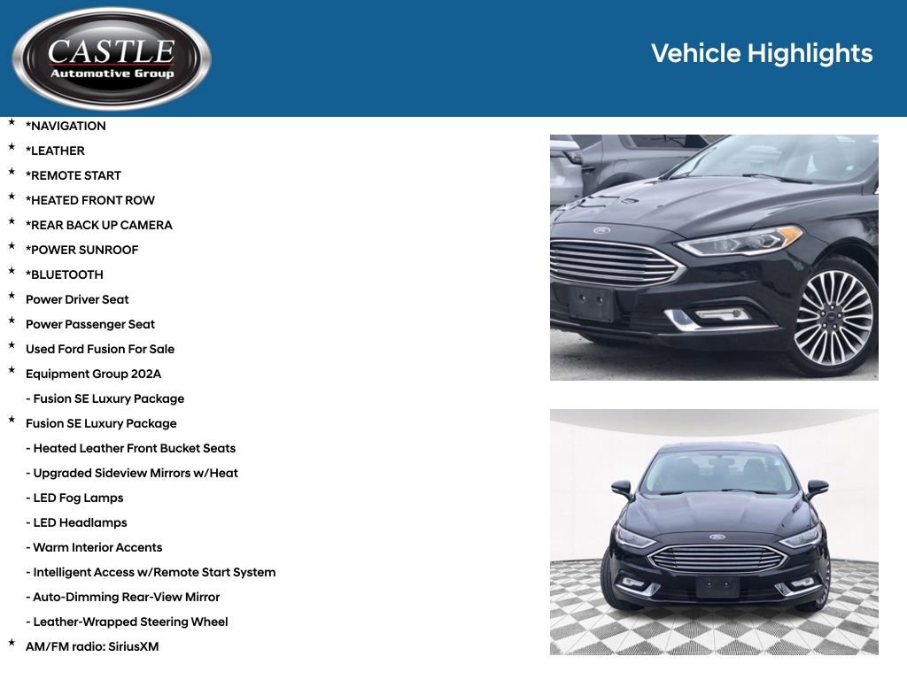 Used 2017 Ford Fusion SE w/ Fusion SE Technology Package image 3