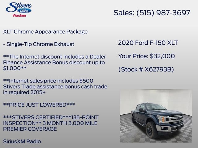 Used 2020 Ford F150 XLT w/ Equipment Group 302A Luxury AWD/4WD image 27