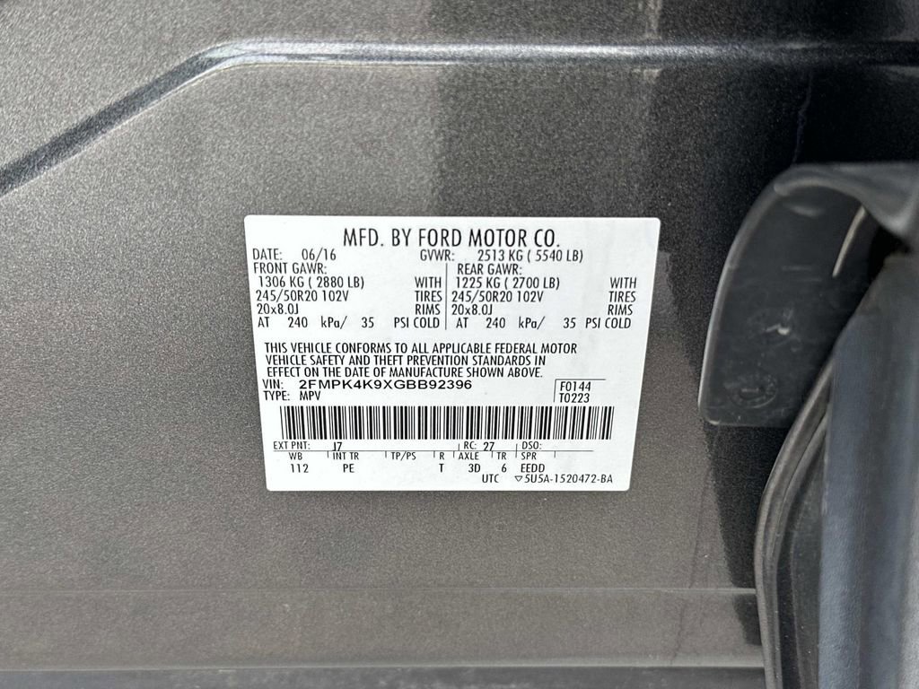Used 2016 Ford Edge Titanium w/ Equipment Group 302A image 32