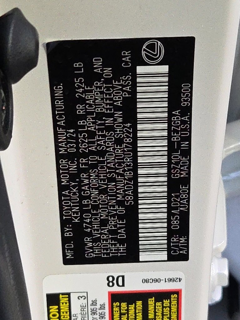 Certified 2024 Lexus ES 350 w/ Premium Package image 30