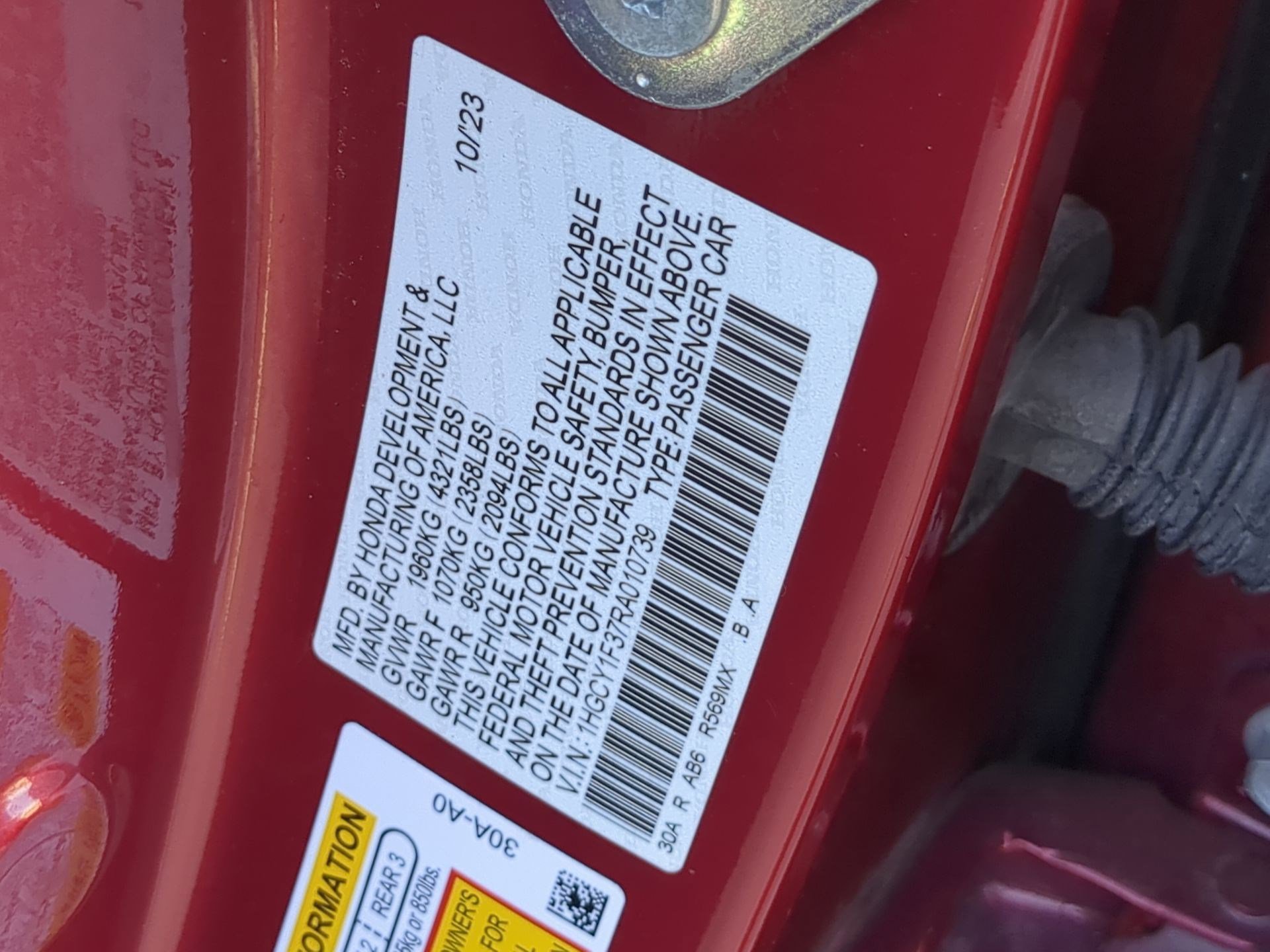 Certified 2024 Honda Accord EX image 34