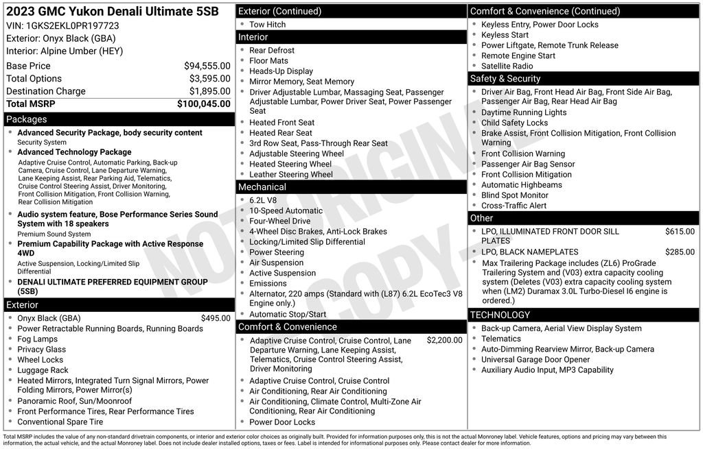 Used 2023 GMC Yukon Denali Ultimate AWD/4WD image 52