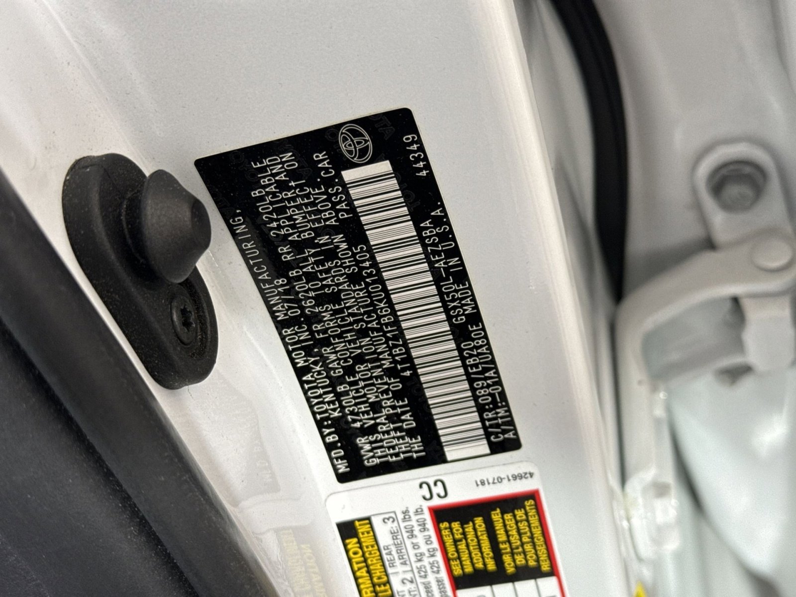 Used 2019 Toyota Avalon Touring w/ Advanced Safety Package FWD image 29