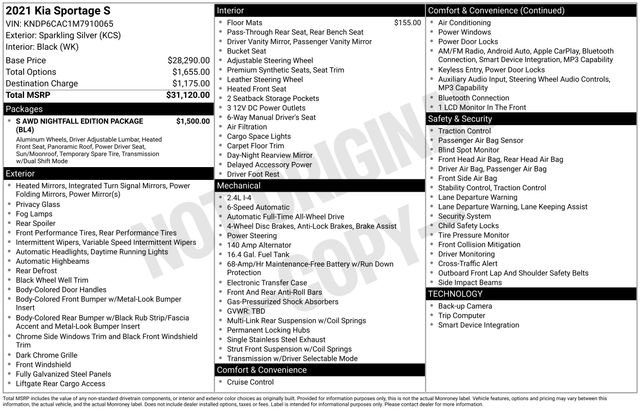 Used 2021 Kia Sportage S AWD/4WD image 10