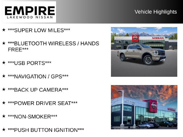 Used 2023 Nissan Titan PRO-4X w/ Pro-4x Utility Package AWD/4WD image 2