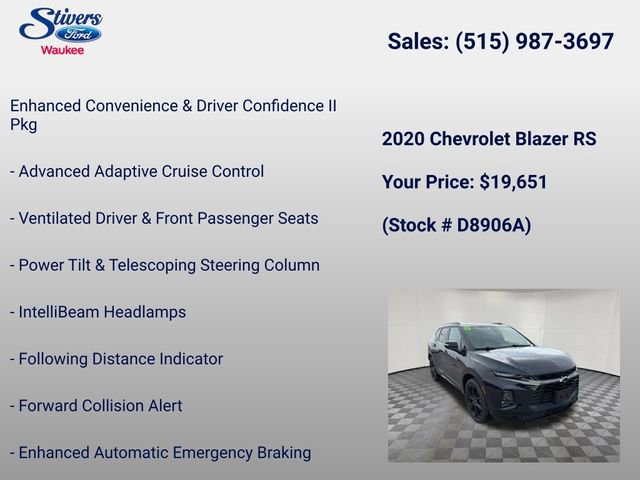 Used 2020 Chevrolet Blazer RS FWD image 16