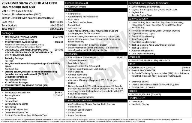 Used 2024 GMC Sierra 2500 AT4 w/ Technology Package image 3