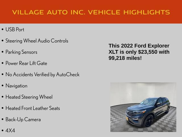 Used 2022 Ford Explorer XLT w/ Equipment Group 202A AWD/4WD image 7