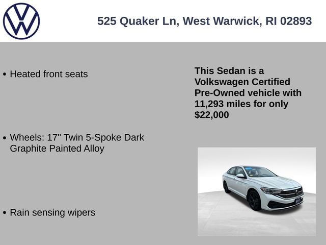 Certified 2023 Volkswagen Jetta SE w/ Panoramic Sunroof Package FWD image 25