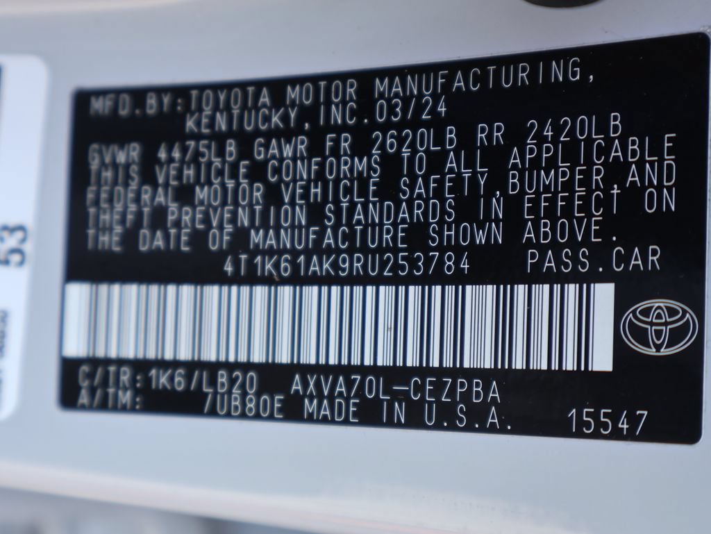 Used 2024 Toyota Camry XSE FWD image 41