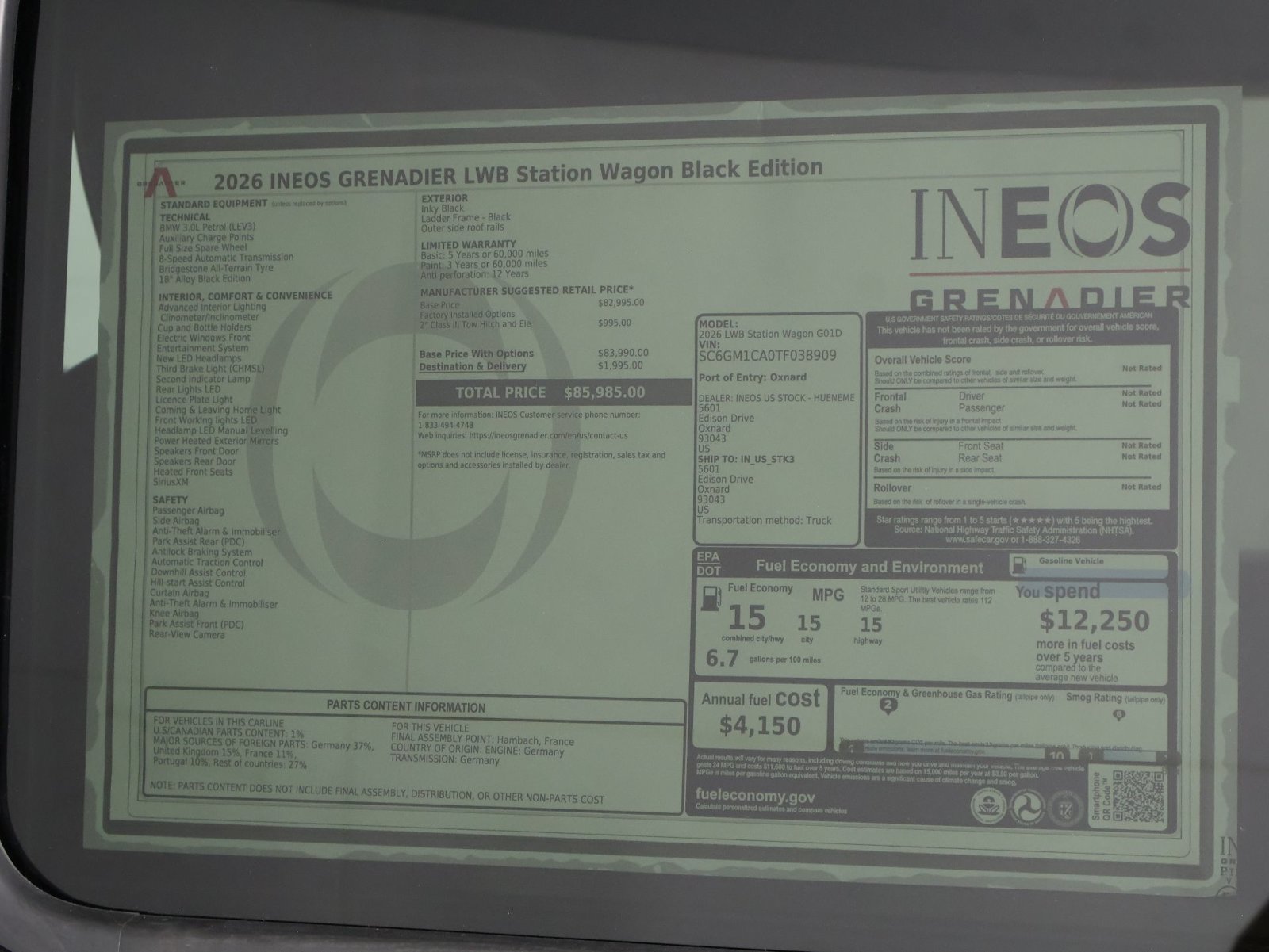New 2026 INEOS Grenadier Station Wagon AWD/4WD image 23