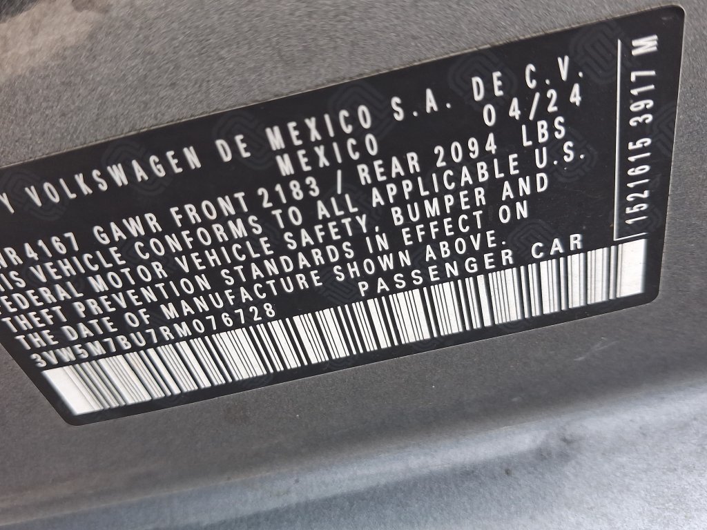 Certified 2024 Volkswagen Jetta S FWD image 28