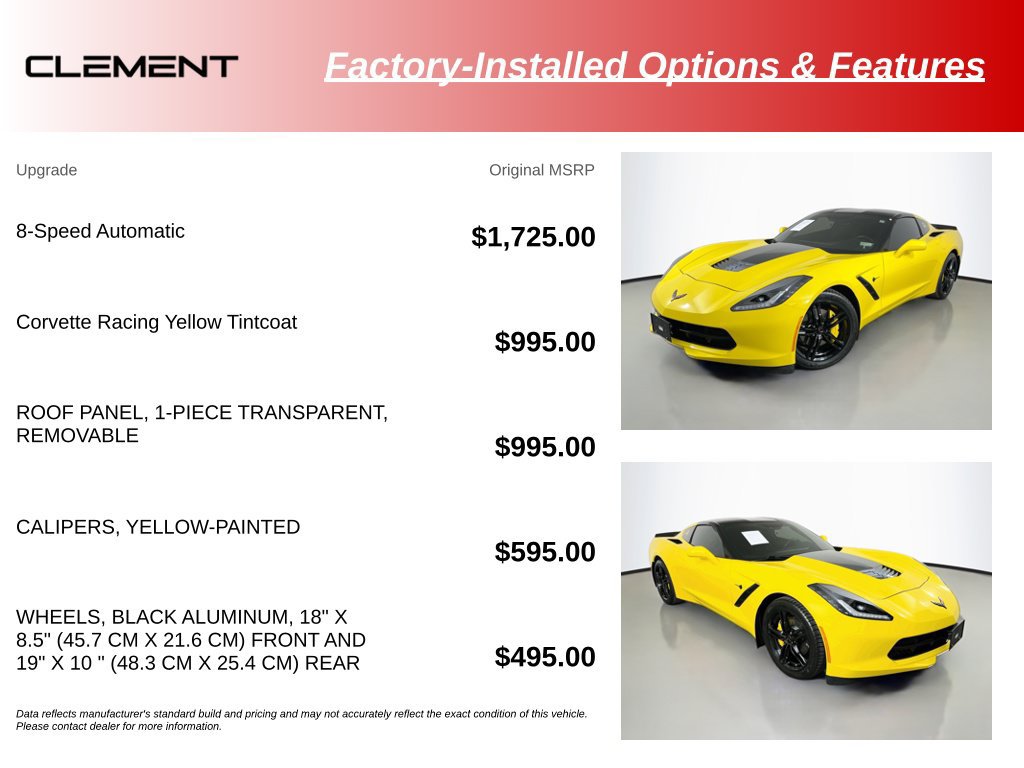 Used 2016 Chevrolet Corvette Stingray Coupe w/ Carbon Flash Badge Package RWD image 16