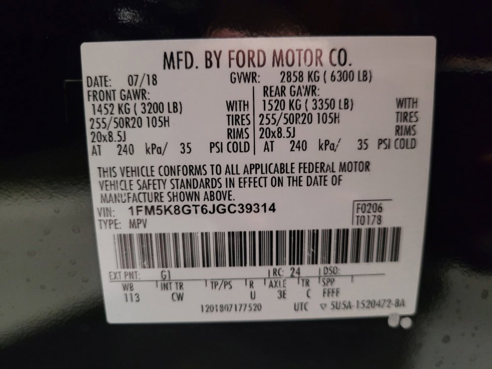 Used 2018 Ford Explorer Sport w/ Equipment Group 401A AWD/4WD image 33