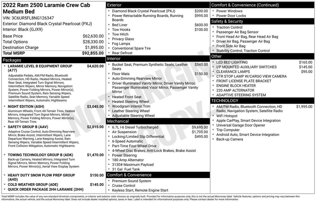 Used 2022 RAM 2500 Laramie image 2