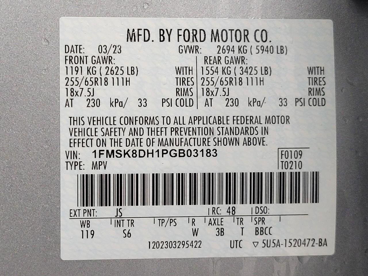Used 2023 Ford Explorer XLT w/ Equipment Group 202A AWD/4WD image 61