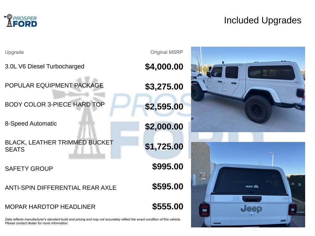 Used 2021 Jeep Gladiator Overland w/ Popular Equipment Package image 3